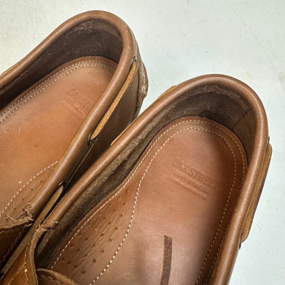 VGUC Oak Street Bootmakers Boat Shoe Moccasin Brown Chromexcel Made in USA 9.5 D - Picture 8 of 12
